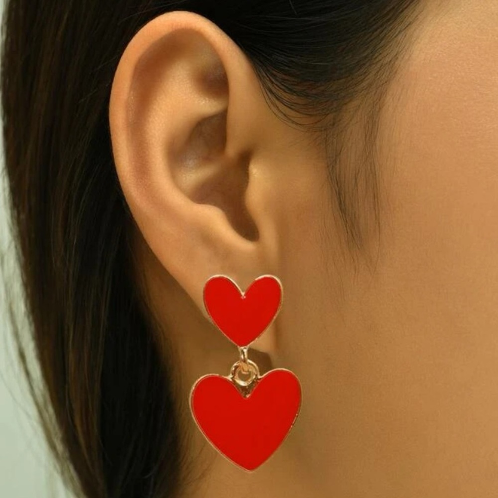 Heart Dangle Earrings